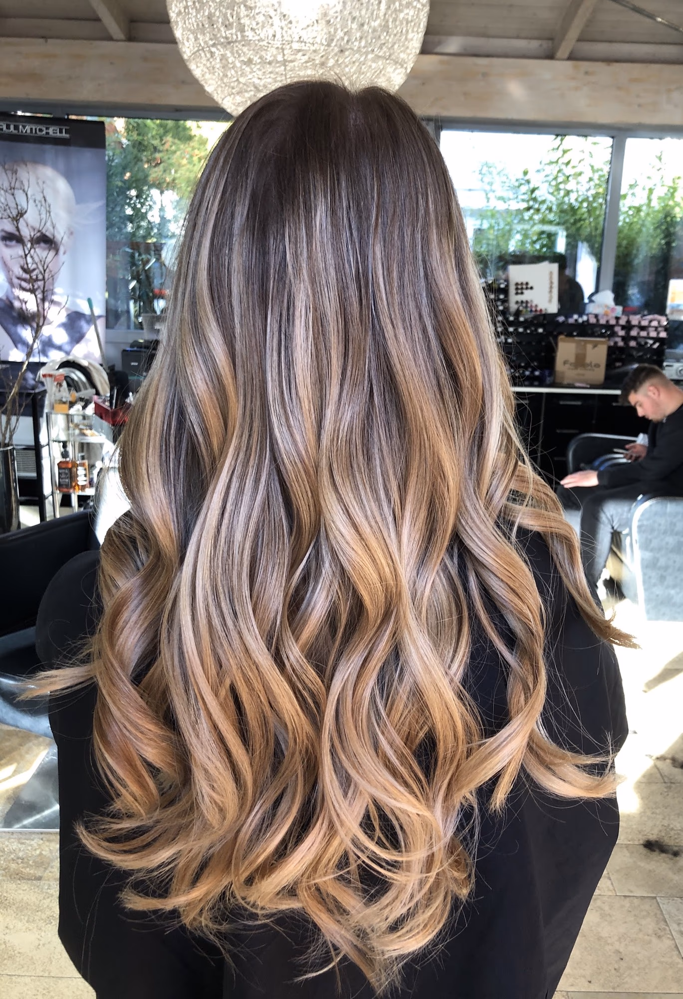 balayage-braun-wellen-augsburg (Damen) bei Haar Exakt in Augsburg-Pfersee